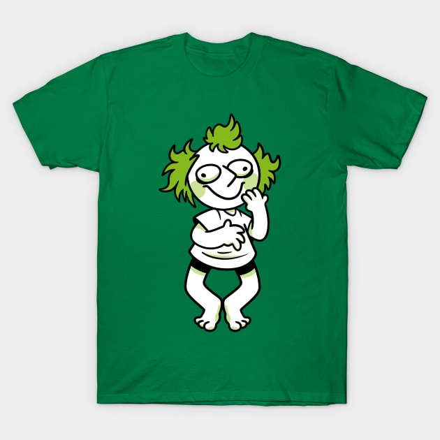 Green Weirdo T-Shirt by Get A Klu Comics